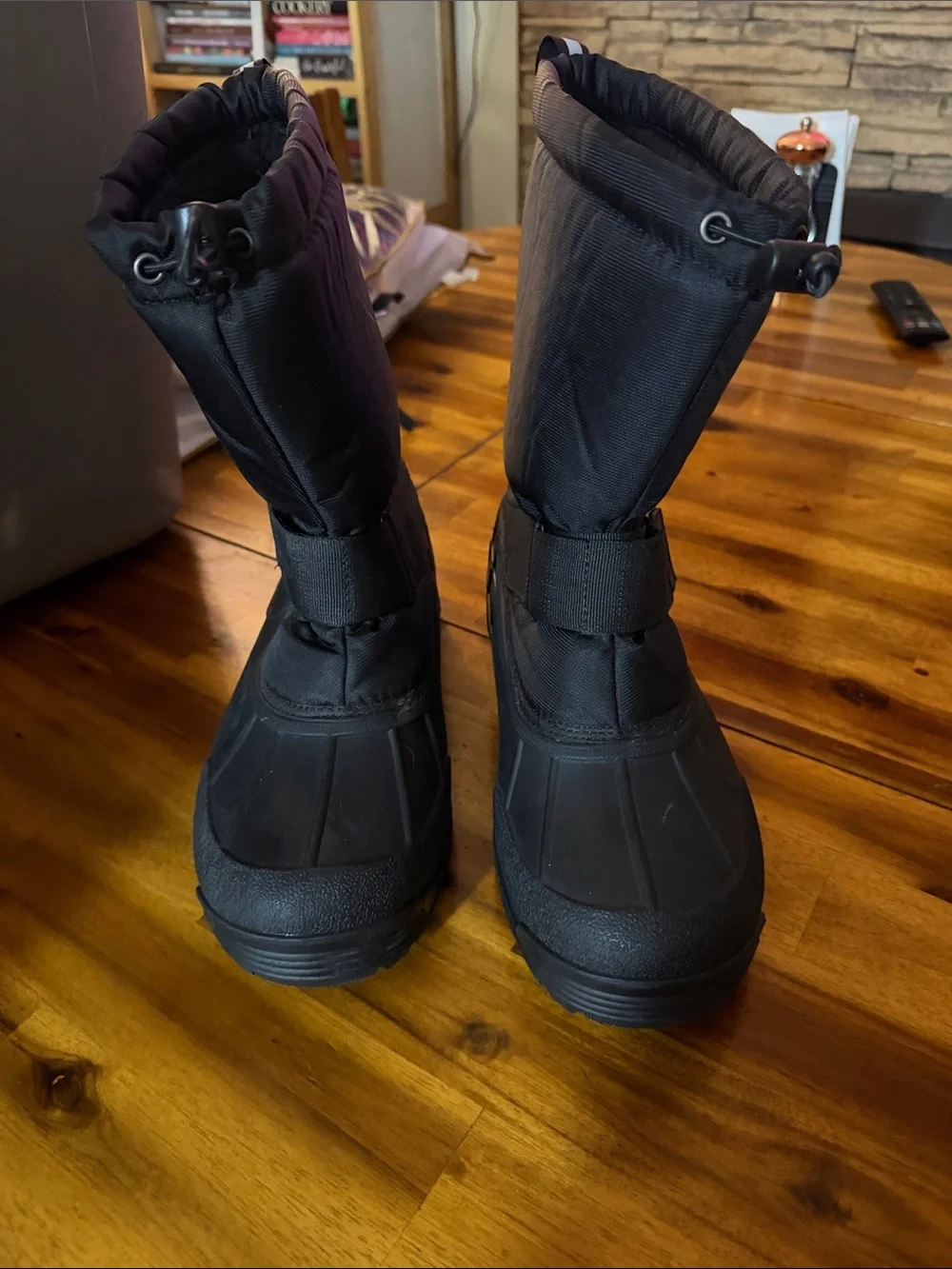 Northside Mens Black Winter Snow Boots - Insulated Waterproof